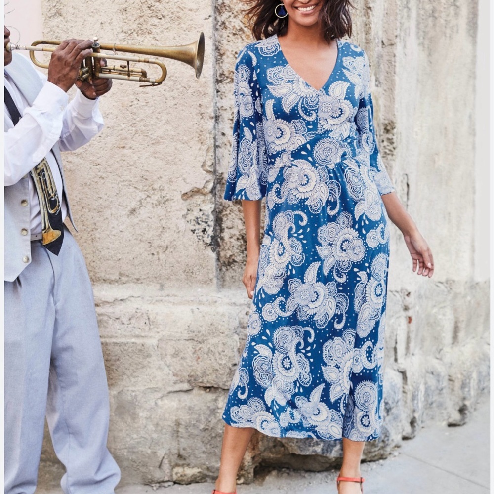 Beautiful Boden Louisa paisley dress. Lovely drape and material.